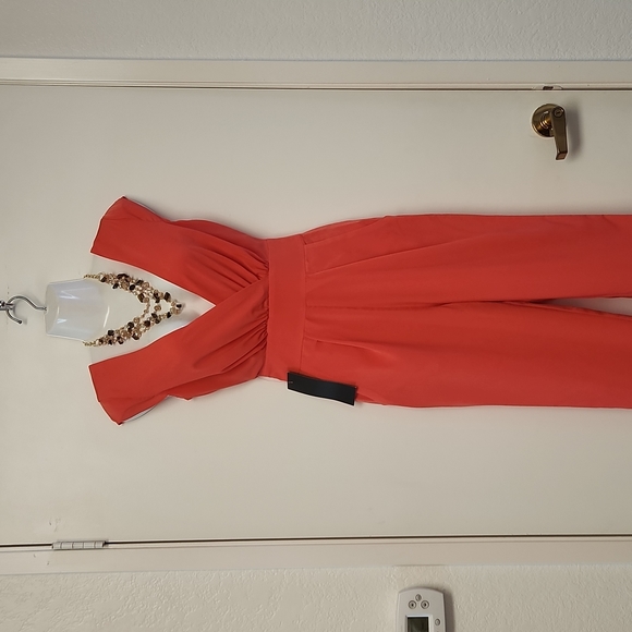 bebe Emma Bow Jumpsuit -- NWT - Picture 4 of 9